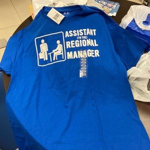 The Office t-shirt brand new with tags blue assistant to the regional manager